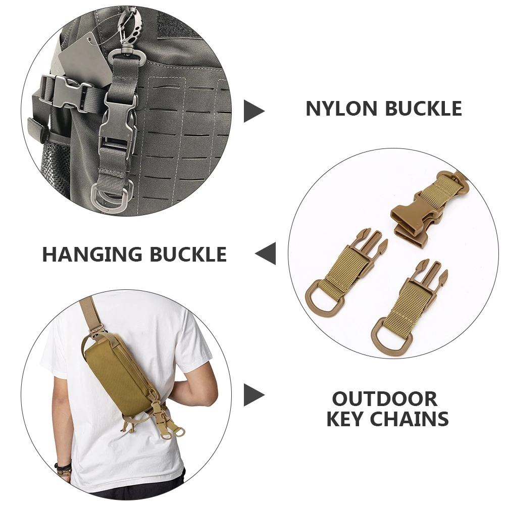 3 Pcs Nylon Carabiner Keychains Durable Outdoor Sports Gifts Camping Webbing Lanyards Clasp Ring Storage
3 Pcs Nylon Carabiner Keychains Durable Outdoor Sports Gifts Camping Webbing Lanyards Clasp Ring Storage