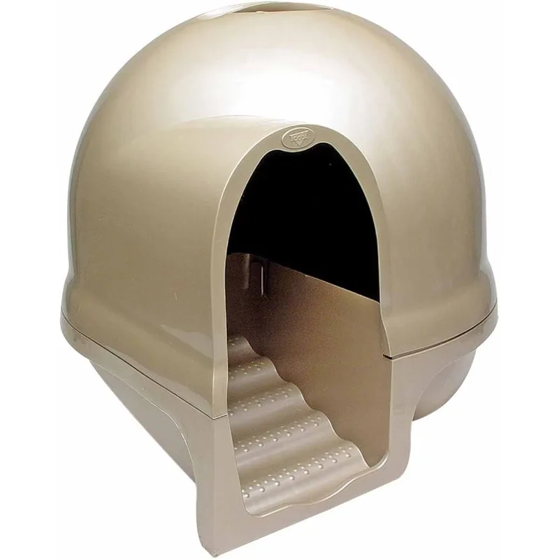 Clean Step Cat Litter Box Dome (Made in the USA with 95% Recycled Materials)- Titanium, Made in USA 
Clean Step Cat Litter Box Dome (Made in the USA with 95% Recycled Materials)- Titanium, Made in USA