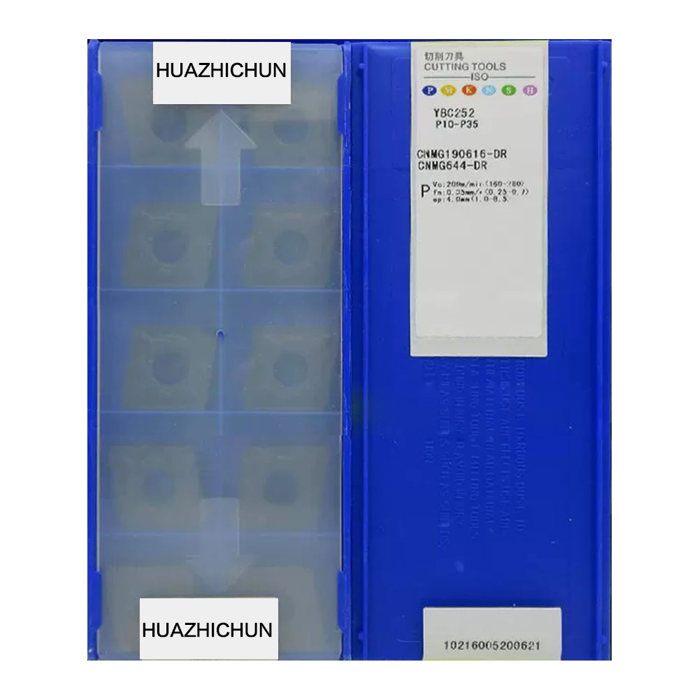 HUAZHICHUN CNMG 190616-DR YBC252 карбидные вставки с ЧПУ для токарных режущих инструментов
HUAZHICHUN CNMG 190616-DR YBC252 карбидные вставки с ЧПУ для токарных режущих инструментов