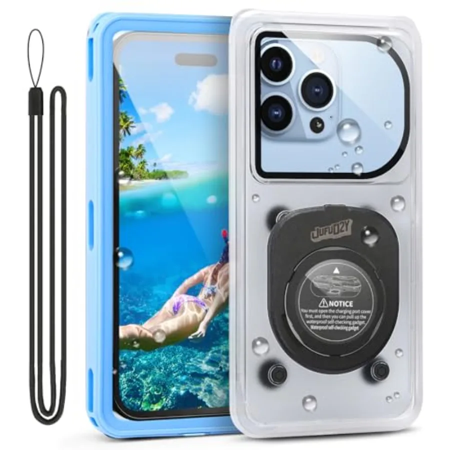 Waterproof Phone Pouch for Beach Floating Use, TPU Material, Transparent, IPX8 Rated with Lanyard, Fits Phones Up to 6.9
Waterproof Phone Pouch for Beach Floating Use, TPU Material, Transparent, IPX8 Rated with Lanyard, Fits Phones Up to 6.9