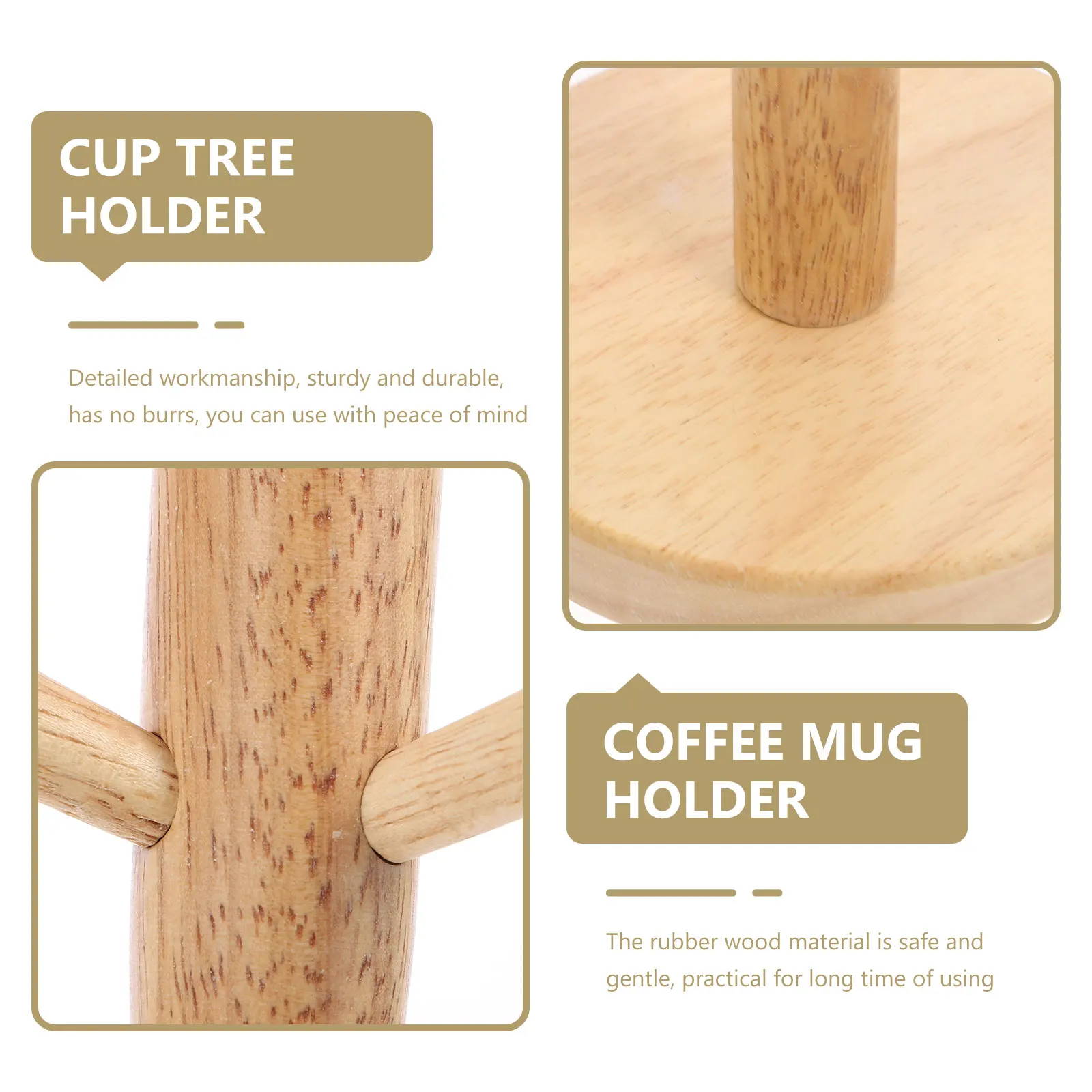 Solid Wood Cup Holder Coffee Drying Rack Mug Water Drainer Rubber Wooden Display Stand Toddler 
Solid Wood Cup Holder Coffee Drying Rack Mug Water Drainer Rubber Wooden Display Stand Toddler