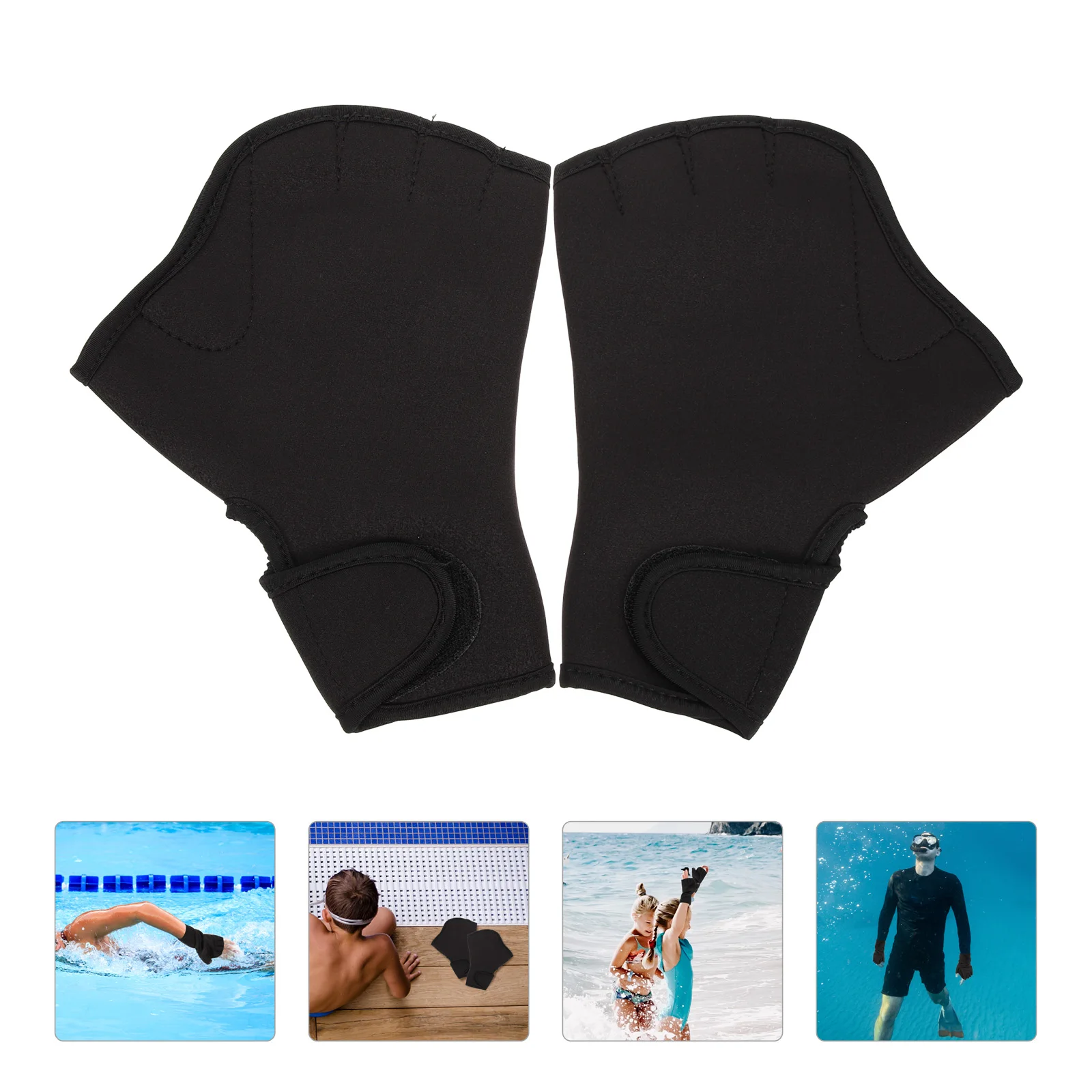 1 Pair Nylon Swim Mitts Diving Swimming Gloves Adjustable Wrist Strap Strong Adhesive Water Resistance Training Muscle Toning
1 Pair Nylon Swim Mitts Diving Swimming Gloves Adjustable Wrist Strap Strong Adhesive Water Resistance Training Muscle Toning