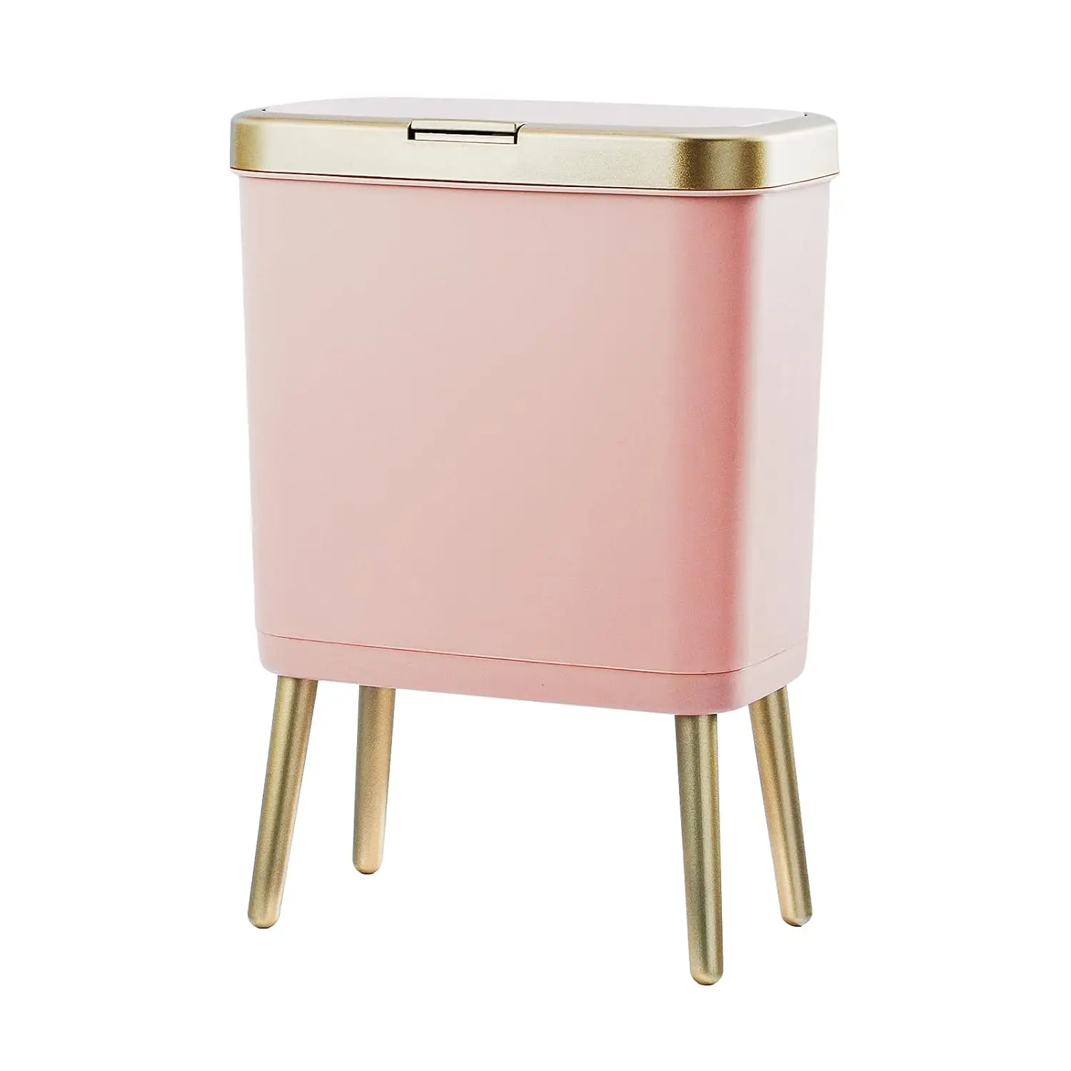 4 Gallon Pink Trash Can with Lid for Bathroom, Tall Plastic Garbage Bin with Push Button, Slim Waste Basket for Office Bedroom
4 Gallon Pink Trash Can with Lid for Bathroom, Tall Plastic Garbage Bin with Push Button, Slim Waste Basket for Office Bedroom