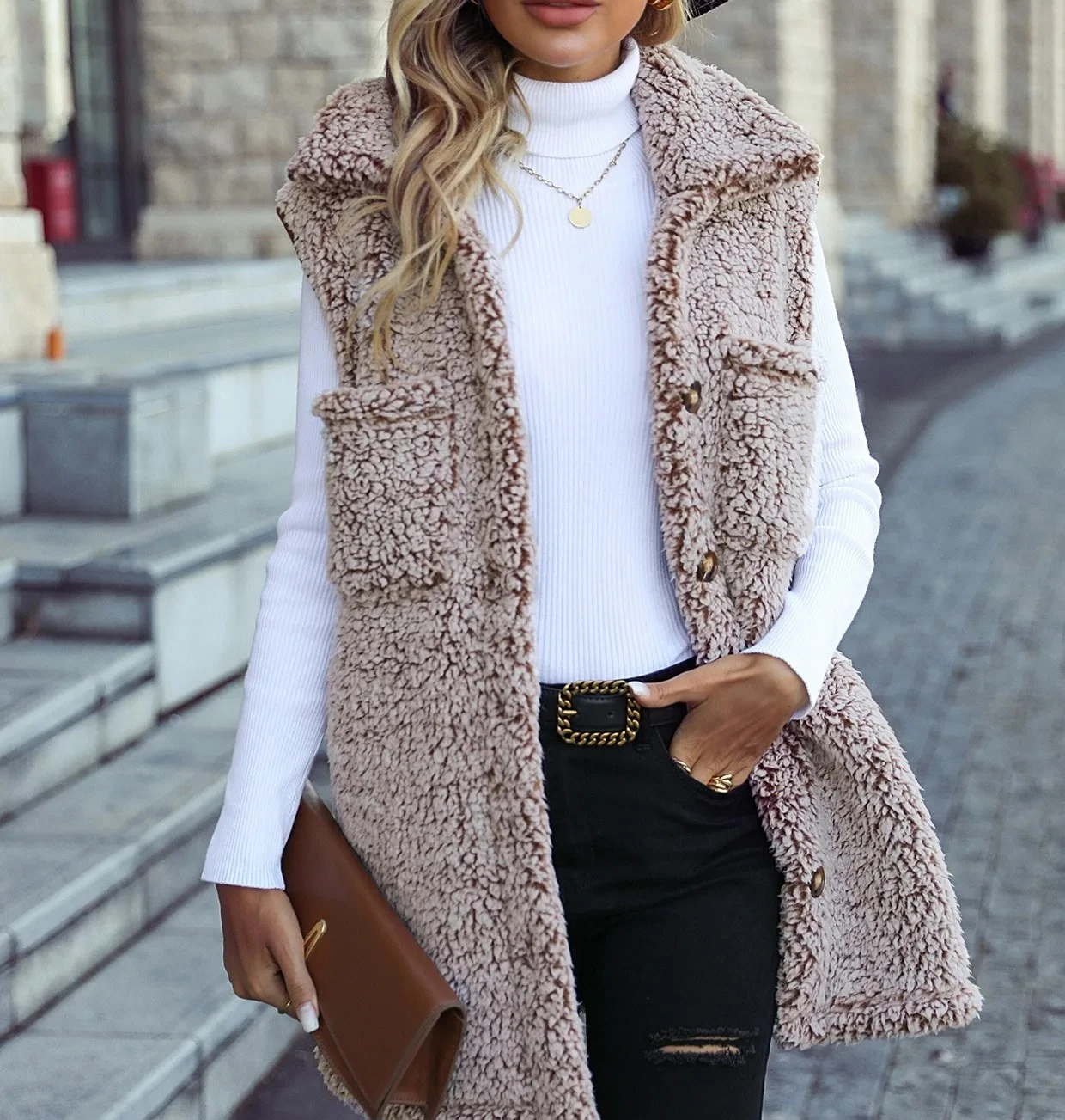 Solid Casual Loose Sleeveless Vests For Women Autumn Elegant Women's Warm Vest Jacket Coats Vintage Female Top Outerwear
Solid Casual Loose Sleeveless Vests For Women Autumn Elegant Women's Warm Vest Jacket Coats Vintage Female Top Outerwear