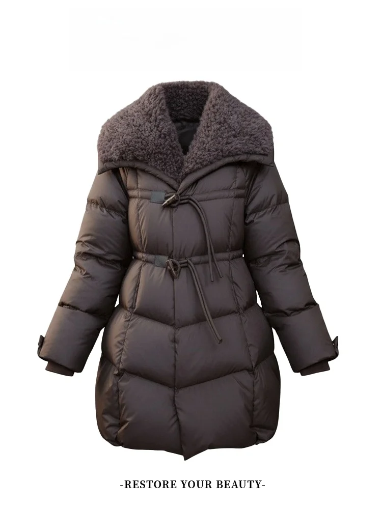 Универсальная женская пуховая куртка из хлопка: теплая, уютная, зимняя, новая, средней длины, для повседневной носки, в корейском стиле, свободного кроя
Универсальная женская пуховая куртка из хлопка: теплая, уютная, зимняя, новая, средней длины, для повседневной носки, в корейском стиле, свободного кроя