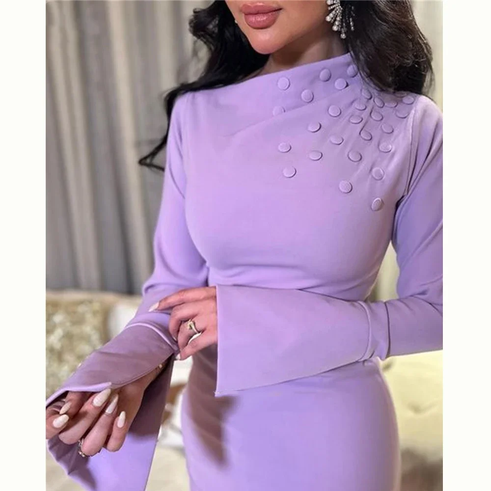 Purple Evening Dresses Long Sleeves Ankle Length Party Prom Gowns Formal Occasion Short Prom Dresses 2023 vestidos de noche
Purple Evening Dresses Long Sleeves Ankle Length Party Prom Gowns Formal Occasion Short Prom Dresses 2023 vestidos de noche