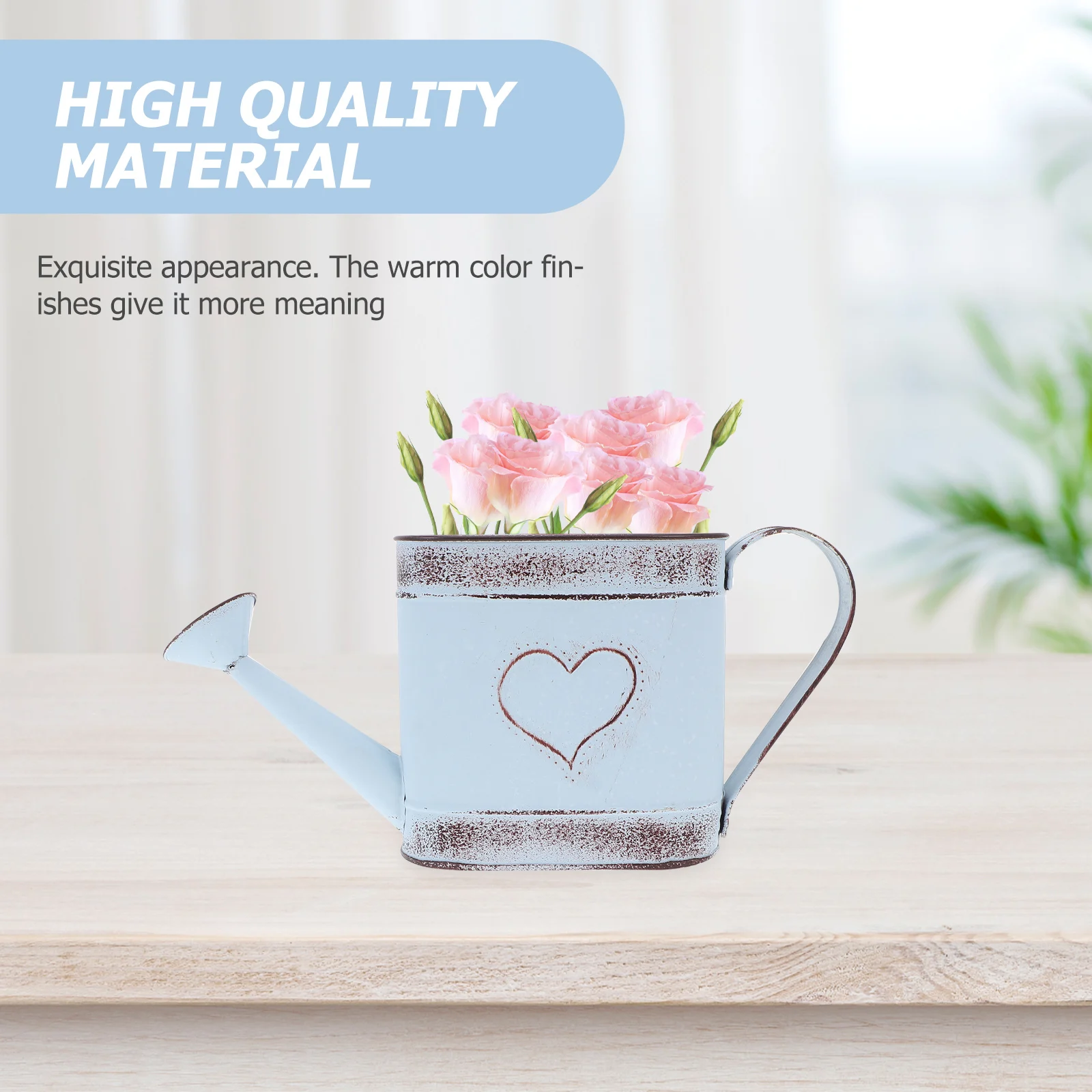 Iron Watering Can Flower Pot Home Decor Rustic Vase Garden Sprout Model Layout Suitable Balcony Vegetable Garden Yard
Iron Watering Can Flower Pot Home Decor Rustic Vase Garden Sprout Model Layout Suitable Balcony Vegetable Garden Yard