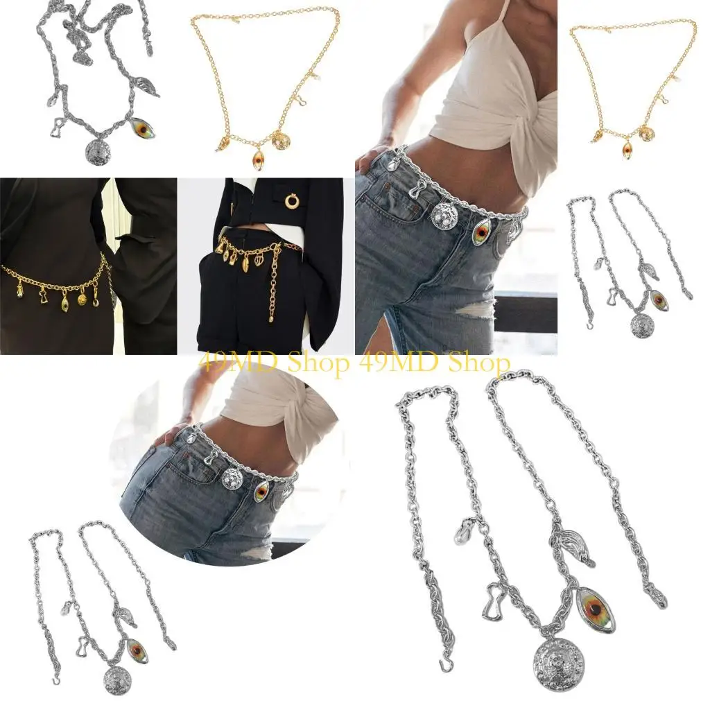 49MD Evil Eyes Design Metal Waist Chain Body Jewelry Women Waist Decoration Party Wear
49MD Evil Eyes Design Metal Waist Chain Body Jewelry Women Waist Decoration Party Wear