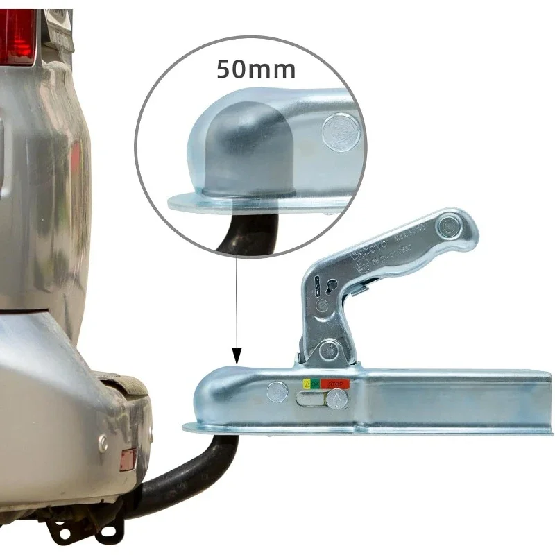 EU Trailer Coupler For 50mm Hitch Ball Square 60mm Channel RV Parts Camper Caravan Components Enganche Remolque 800 kg 60 mm
EU Trailer Coupler For 50mm Hitch Ball Square 60mm Channel RV Parts Camper Caravan Components Enganche Remolque 800 kg 60 mm