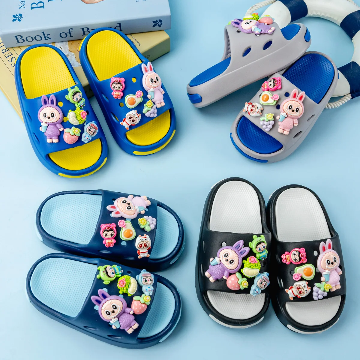 New Popular Cartoon Fruit Labubu Versatile Eva Slippers for Boys and Girls, Fashionable Double Soft-Soled Non-Slip Sandals 831
New Popular Cartoon Fruit Labubu Versatile Eva Slippers for Boys and Girls, Fashionable Double Soft-Soled Non-Slip Sandals 831