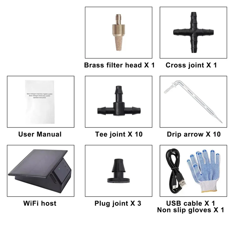 N08R WIFI Solar Energy Smart Automatic Watering Device APP Remote Control Garden Drip Irrigation Device Durable Easy Install
N08R WIFI Solar Energy Smart Automatic Watering Device APP Remote Control Garden Drip Irrigation Device Durable Easy Install