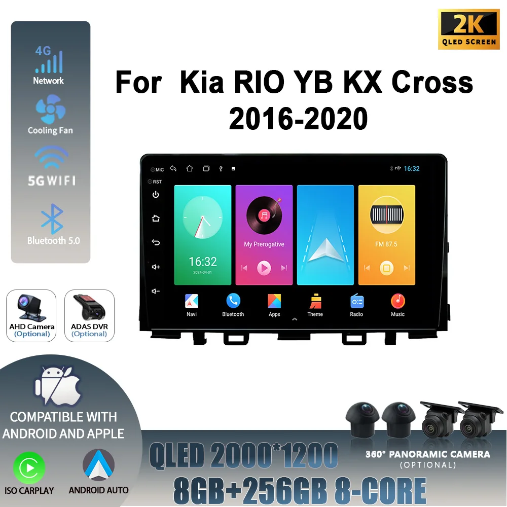 Android 14 For Kia RIO YB KX Cross 2016-2020 Head Unit Wireless Carplay Stereo Screen Car Radio Multimedia Navigation Player
Android 14 For Kia RIO YB KX Cross 2016-2020 Head Unit Wireless Carplay Stereo Screen Car Radio Multimedia Navigation Player