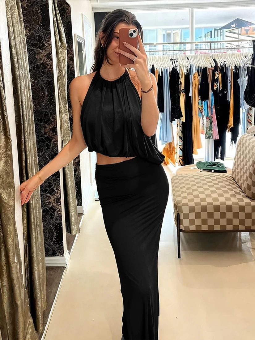 Sisjuly Sexy Asymmetrical Long Dress Set Backless Split Slim Fit Women Summer Casual Breathable Polyester Two Piece Suit
Sisjuly Sexy Asymmetrical Long Dress Set Backless Split Slim Fit Women Summer Casual Breathable Polyester Two Piece Suit