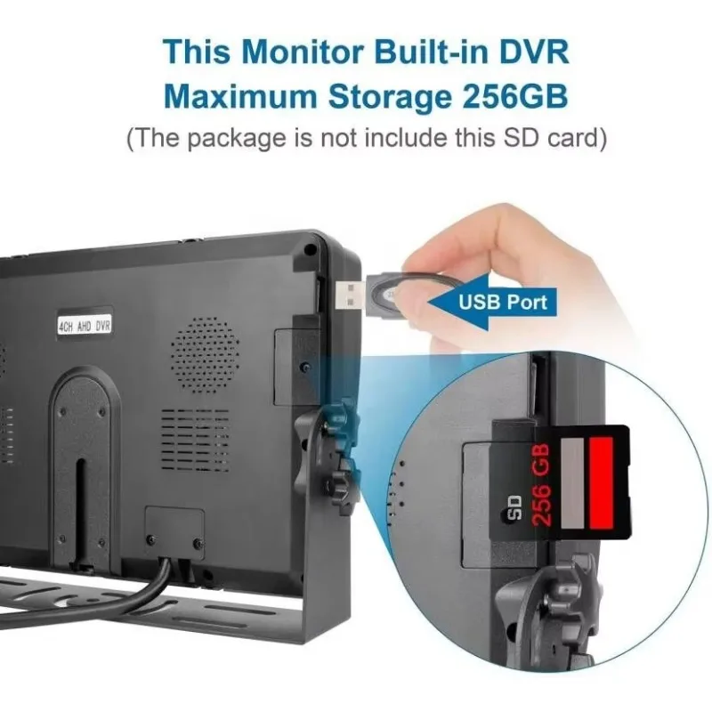 IPoster 360 Degree Viewing Camera And 9in 1080P Quad Split Loop Recording Monitor IP68 9V-36V 9in IPS Monitor KIT
IPoster 360 Degree Viewing Camera And 9in 1080P Quad Split Loop Recording Monitor IP68 9V-36V 9in IPS Monitor KIT