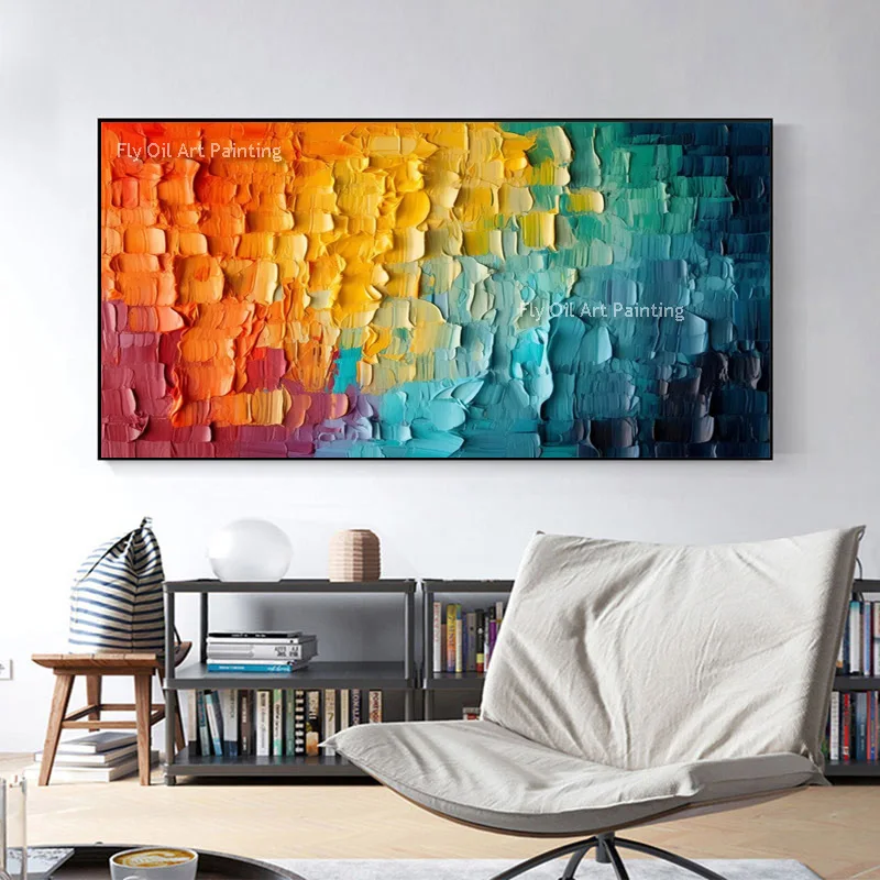 Red And Blue Color Gradient Knife Thick Oil Painting Handmade Large Colorful Abstract Canvas Artwork Special Wall Art Decor
Red And Blue Color Gradient Knife Thick Oil Painting Handmade Large Colorful Abstract Canvas Artwork Special Wall Art Decor