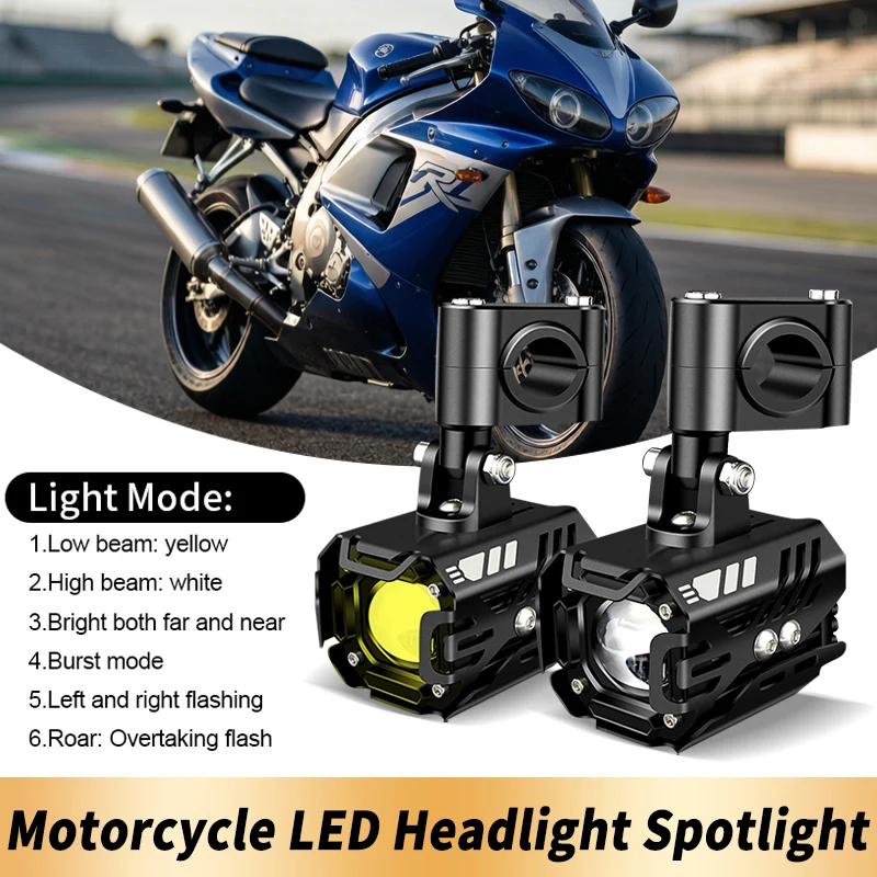 1Set 80W Motorcycle Additional LED Headlights Assembliy For Yamaha YZF FZ6 R1 R3 R6 R15 R25 MT07 MT09 XSR700 900 MT03 MT10 XP500
1Set 80W Motorcycle Additional LED Headlights Assembliy For Yamaha YZF FZ6 R1 R3 R6 R15 R25 MT07 MT09 XSR700 900 MT03 MT10 XP500