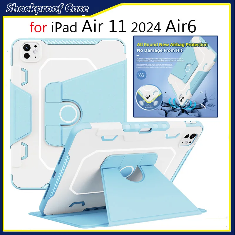 For IPad 11th 2025 11inch Pro 11 2024 5th AIR 4 5 10TH Air 7 6 5TH 9.7 8 9 10.2 PRO 12.9 2021 Air 13 360° Rotating Armor Case
For IPad 11th 2025 11inch Pro 11 2024 5th AIR 4 5 10TH Air 7 6 5TH 9.7 8 9 10.2 PRO 12.9 2021 Air 13 360° Rotating Armor Case