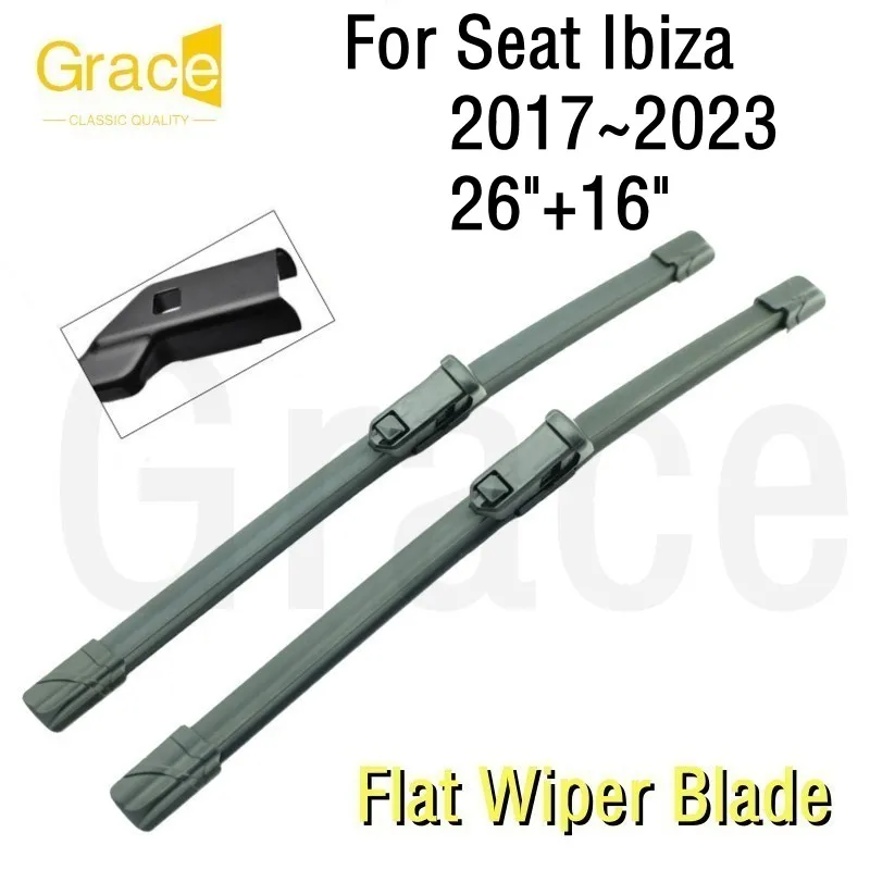 For SEAT Ibiza Wiper Blade 26"+16" Car Windshield Windscreen Rubber 2017 2018 2019 2020 2021 2022 2023
For SEAT Ibiza Wiper Blade 26"+16" Car Windshield Windscreen Rubber 2017 2018 2019 2020 2021 2022 2023
