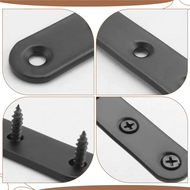 Happy Too.4 PCS Flat Straight Bracket Stainless Steel Mending Plate For Wood Metal Repair Joining Bracket For Furniture Wooden
Happy Too.4 PCS Flat Straight Bracket Stainless Steel Mending Plate For Wood Metal Repair Joining Bracket For Furniture Wooden