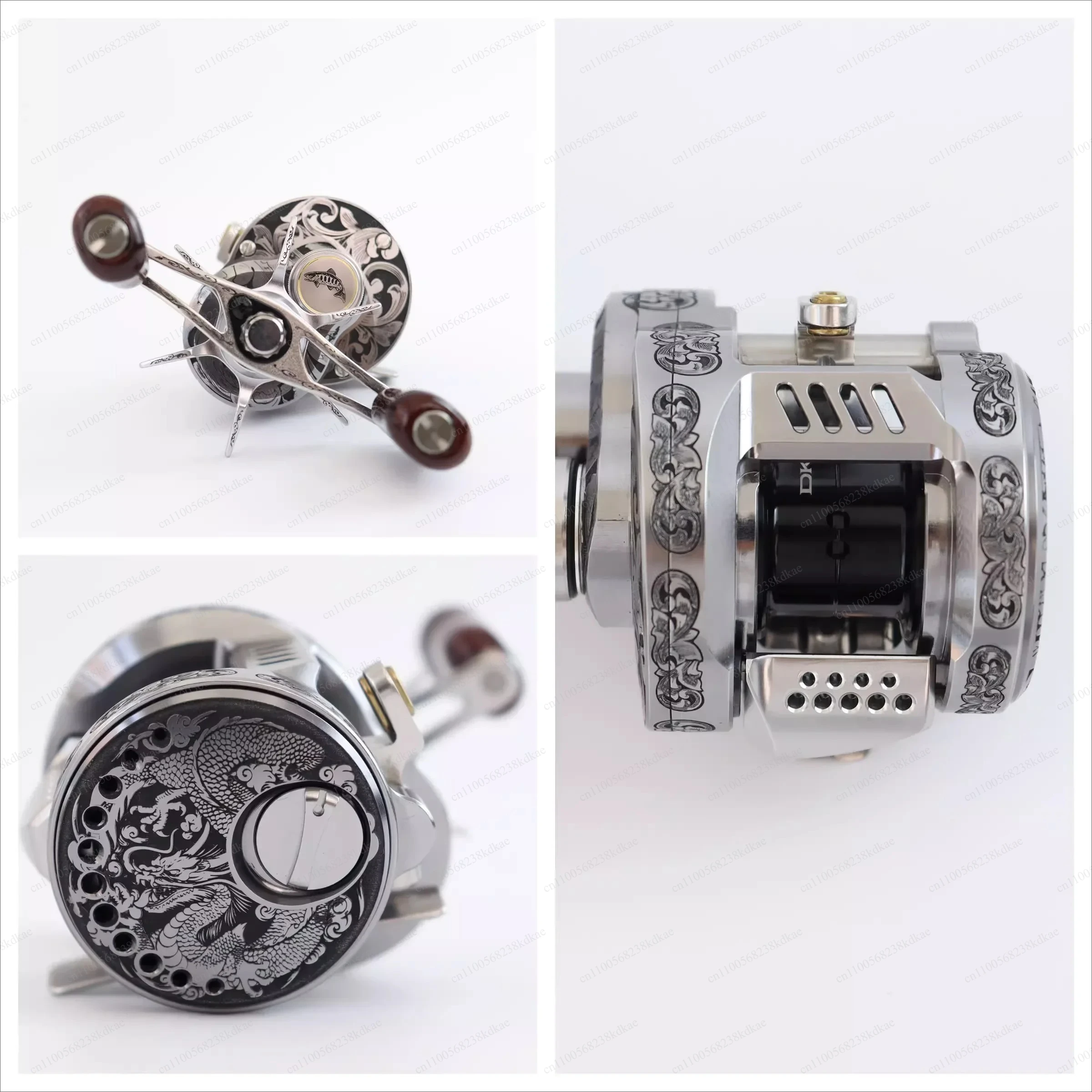 DK100 Engraved Baitcasting Reel, 6.8:1 Gear Ratio, 3.5kg Unload Force, 1.5g Start Cast for Micro Fishing
DK100 Engraved Baitcasting Reel, 6.8:1 Gear Ratio, 3.5kg Unload Force, 1.5g Start Cast for Micro Fishing