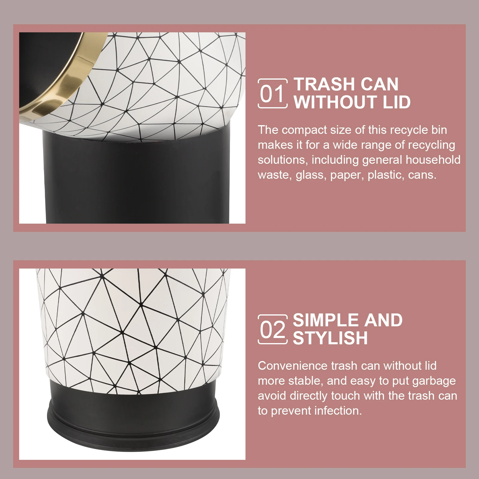 Plastic Trash Can Household Waste Basket Bathroom Bedroom Kitchen Office Retro Style Garbage Bucket Multi Function
Plastic Trash Can Household Waste Basket Bathroom Bedroom Kitchen Office Retro Style Garbage Bucket Multi Function