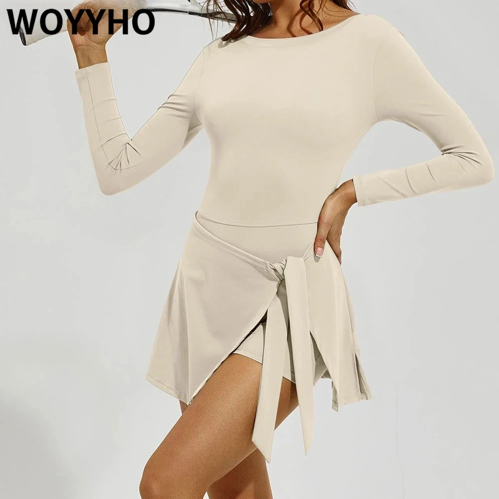 WOYYHO спортивные формы для женщин, быстросохнущее теннисное платье, встроенные шорты с карманами, юбки для йоги, комбинезон для тренировок в тренажерном зале и фитнесе
WOYYHO спортивные формы для женщин, быстросохнущее теннисное платье, встроенные шорты с карманами, юбки для йоги, комбинезон для тренировок в тренажерном зале и фитнесе