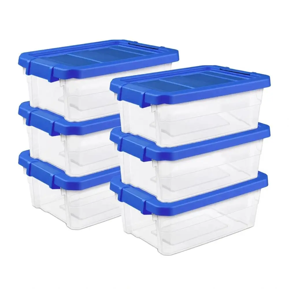 Clear Plastic Storage Boxes with Lids, 16 Quart - Stackable Organizers for Home, Office, and Closet
Clear Plastic Storage Boxes with Lids, 16 Quart - Stackable Organizers for Home, Office, and Closet