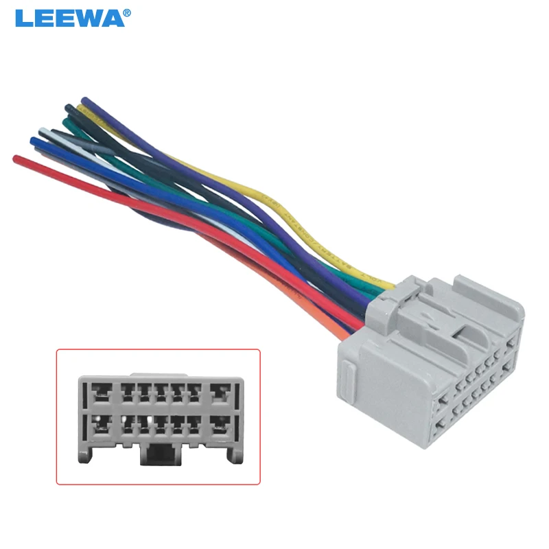 LEEWA 10pcs Car CD/DVD Audio Stereo Wiring Harness Adapter For Chevrolet Sail Radio Power Wire Cable (Female) #CA2872
LEEWA 10pcs Car CD/DVD Audio Stereo Wiring Harness Adapter For Chevrolet Sail Radio Power Wire Cable (Female) #CA2872