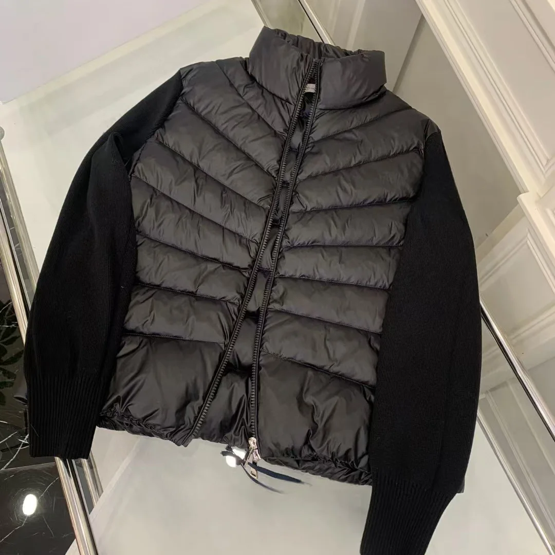 American Style Casual V-Neck Knitted Splicing down Jacket Stand Collar Classic Versatile Warm Lightweight Women's Fashion
American Style Casual V-Neck Knitted Splicing down Jacket Stand Collar Classic Versatile Warm Lightweight Women's Fashion
