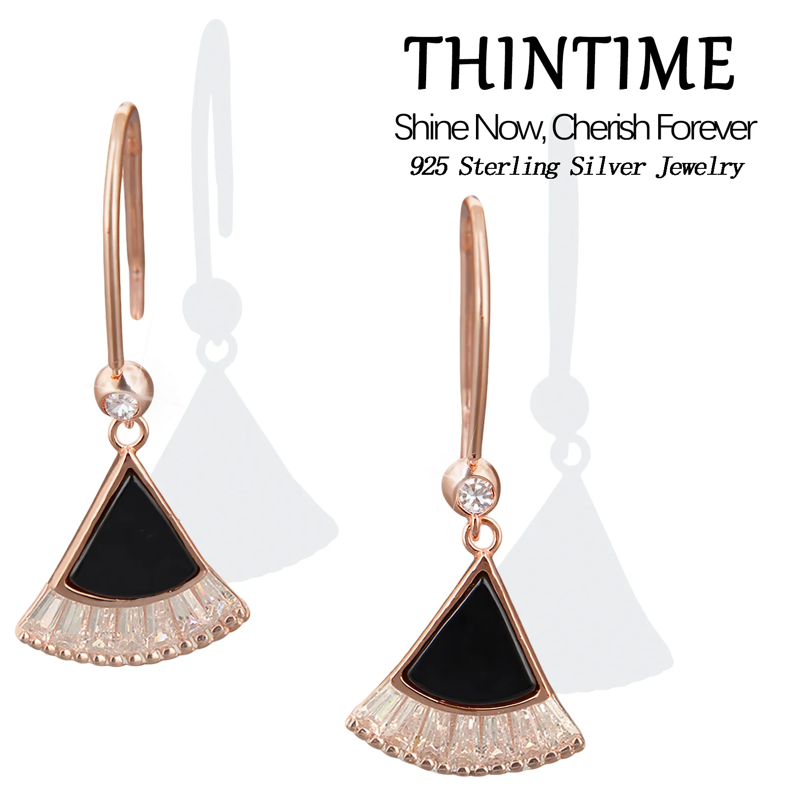 Fashion Fan Earrings 925 Sterling Silver Black Onxy Dangler Cubic Zirconia Drop Earrings For Women Trendy Jewelry Girl Gift New
Fashion Fan Earrings 925 Sterling Silver Black Onxy Dangler Cubic Zirconia Drop Earrings For Women Trendy Jewelry Girl Gift New