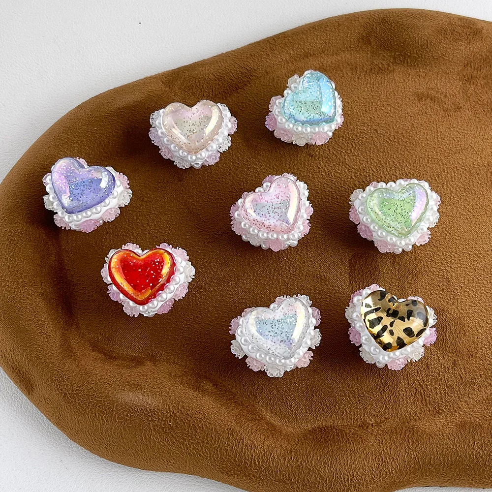 Cordial Design 22*27MM 40Pcs Fancy Beads/DIY Beads/Hand Made/Glitter Effect/Heart Shape/Jewelry Findings & Components #19899
Cordial Design 22*27MM 40Pcs Fancy Beads/DIY Beads/Hand Made/Glitter Effect/Heart Shape/Jewelry Findings & Components #19899