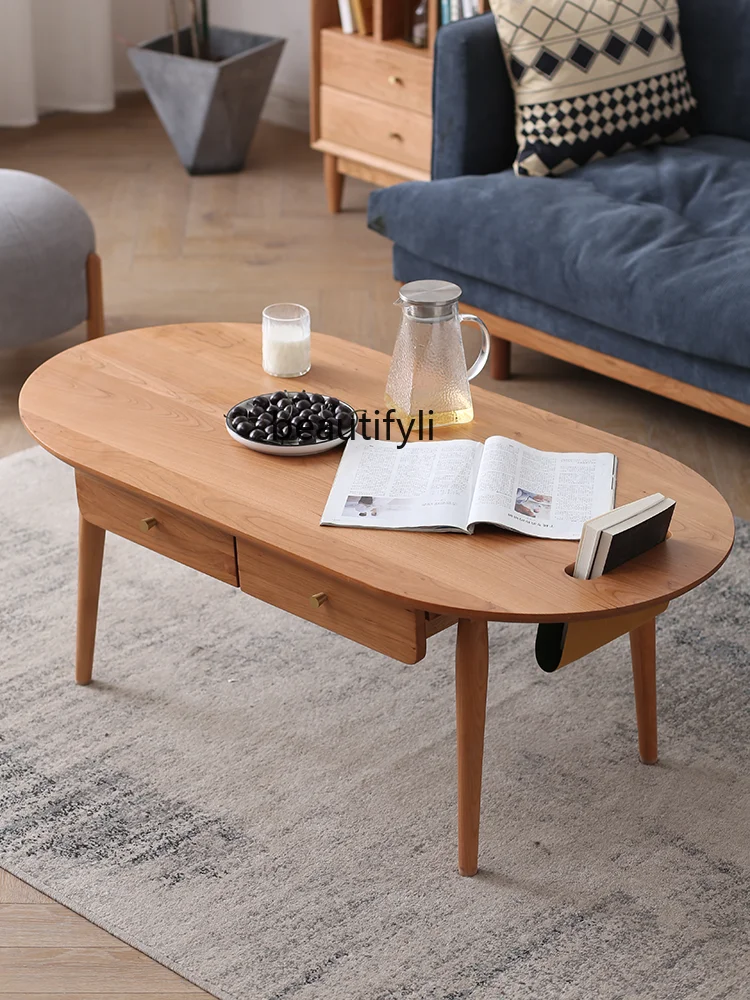 Solid wood coffee table TV cabinet combination Japanese log living room cherry wood Nordic tea table
Solid wood coffee table TV cabinet combination Japanese log living room cherry wood Nordic tea table