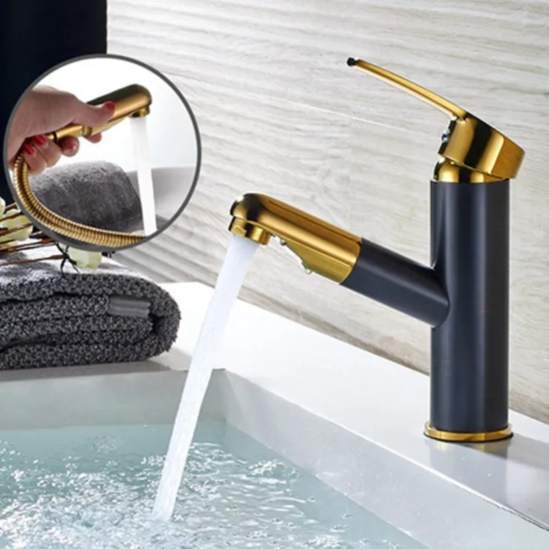 Медный выдвижной смеситель для раковины
Медный выдвижной смеситель для раковины