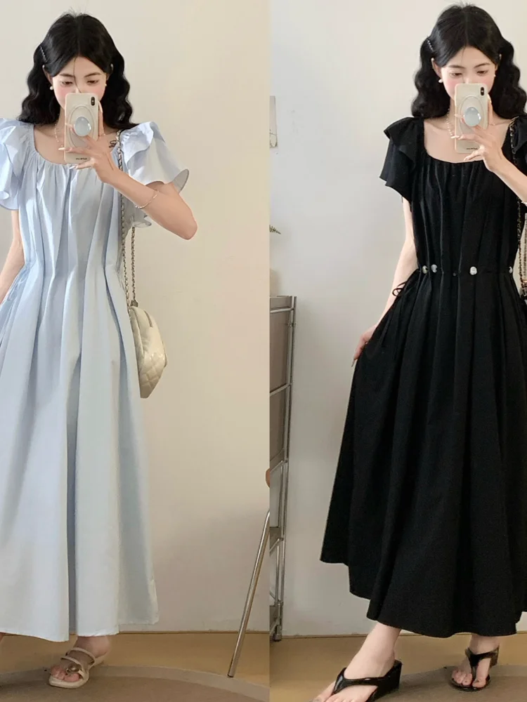 plus Size Casual Summer Dress Drawstring Waist Long Skirt Women's Fashionable Breathable Short Sleeve High Waist A-Line Dress
plus Size Casual Summer Dress Drawstring Waist Long Skirt Women's Fashionable Breathable Short Sleeve High Waist A-Line Dress