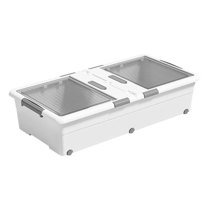 Household plastic bedroom under the bed storage box pulley under the bed large capacity clothing sorting box box
Household plastic bedroom under the bed storage box pulley under the bed large capacity clothing sorting box box