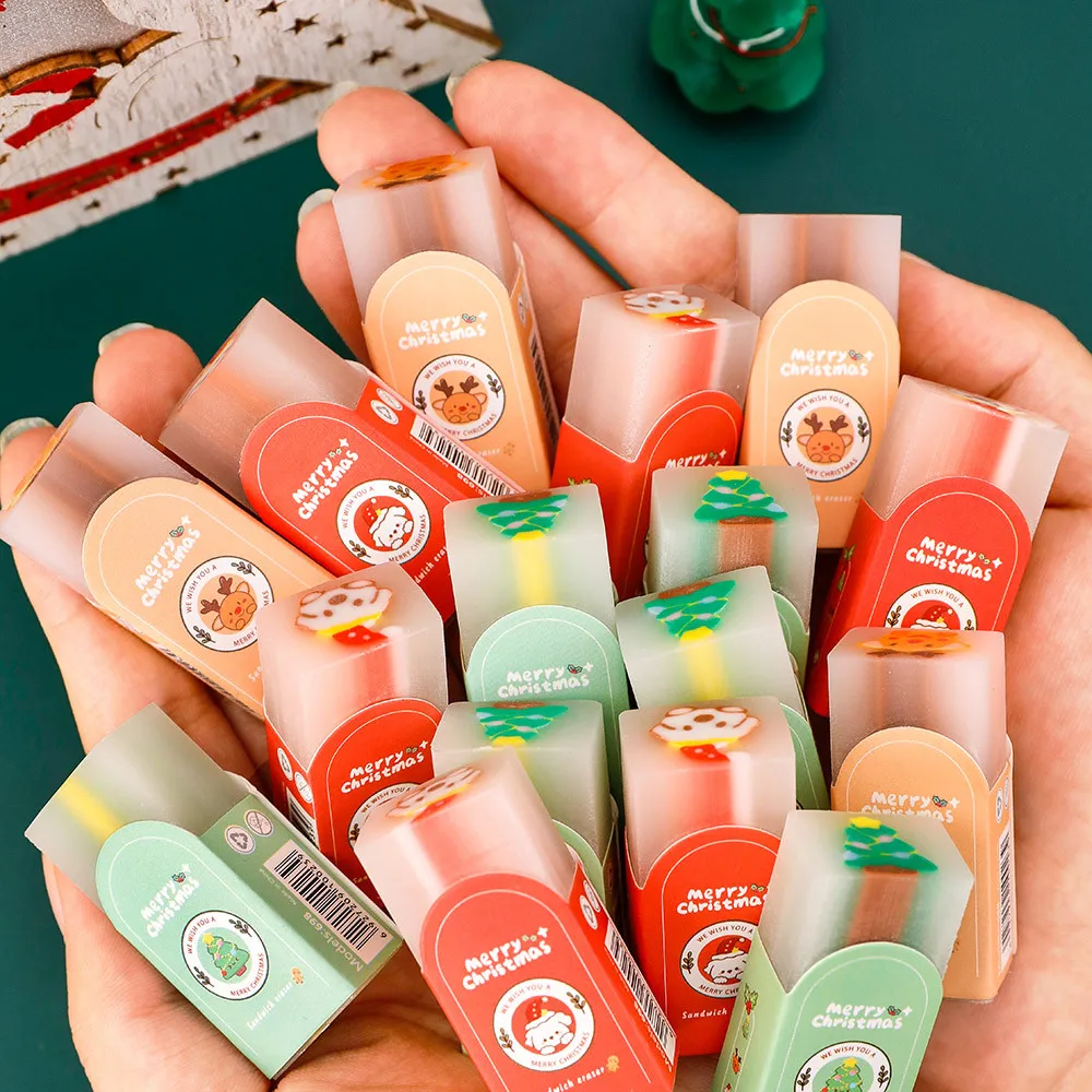 Милый рождественский ластик, чистый и бесстрактный, ластик, детские рождественские канцелярские принадлежности, небольшой подарок
Милый рождественский ластик, чистый и бесстрактный, ластик, детские рождественские канцелярские принадлежности, небольшой подарок