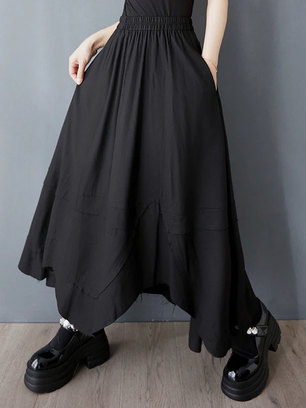 Dark Style Irregular Color Block A-Line Midi Skirt Women's Summer Fashion Slimming Design Casual Half-length Skirts
Dark Style Irregular Color Block A-Line Midi Skirt Women's Summer Fashion Slimming Design Casual Half-length Skirts
