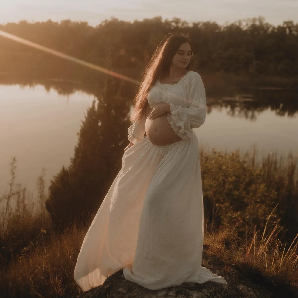 Boho Gown Off Shoulder Long Dress Maternity Photography Props Pregnancy Photo Shoot Outfits Outdoor Session Apparel
Boho Gown Off Shoulder Long Dress Maternity Photography Props Pregnancy Photo Shoot Outfits Outdoor Session Apparel