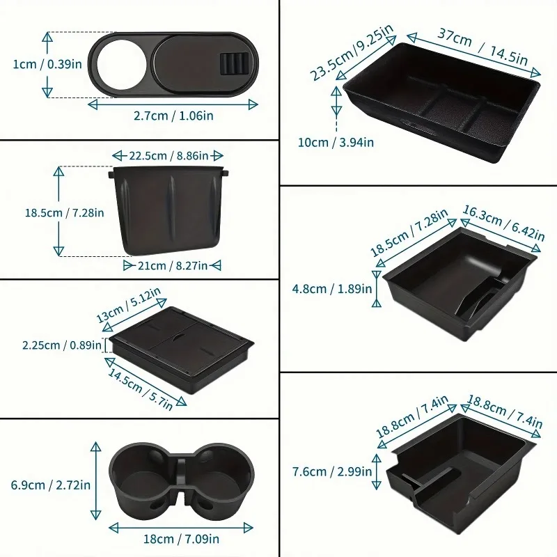 Central Armrest Storage Box For Tesla Model 3 Model Y Center Console Organizer Case Tray With Coin And Sunglass Car Accessories
Central Armrest Storage Box For Tesla Model 3 Model Y Center Console Organizer Case Tray With Coin And Sunglass Car Accessories