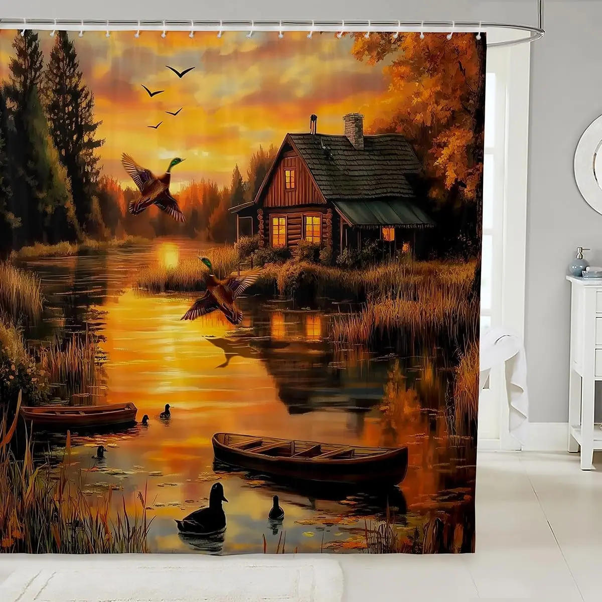 Erosebridal кряква утка охотничья занавеска для душа, водонепроницаемая занавеска для ванной комнаты в деревенском фермерском доме, утка, птица, дикое сафари, животное Bathr 
Erosebridal кряква утка охотничья занавеска для душа, водонепроницаемая занавеска для ванной комнаты в деревенском фермерском доме, утка, птица, дикое сафари, животное Bathr