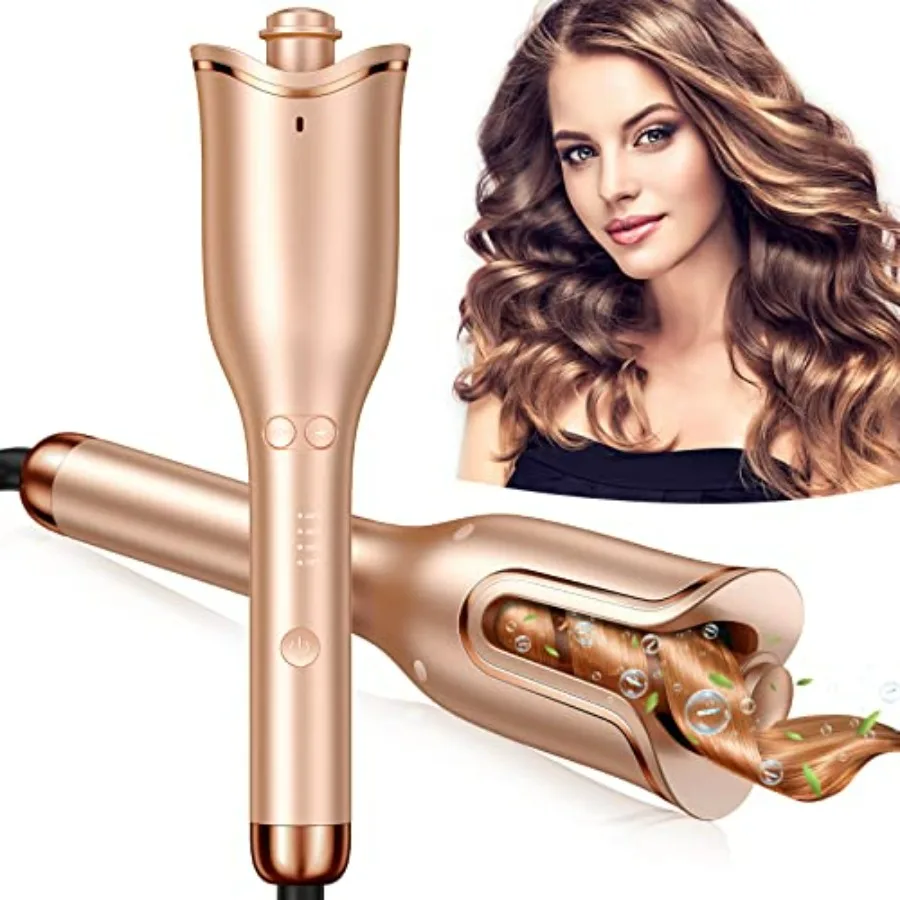 Automatic Curling Iron, Professional Automatic Hair Curler with 1" Curling Wand Large Slot and 4 Temperature and 3 Timer, Dual
Automatic Curling Iron, Professional Automatic Hair Curler with 1" Curling Wand Large Slot and 4 Temperature and 3 Timer, Dual