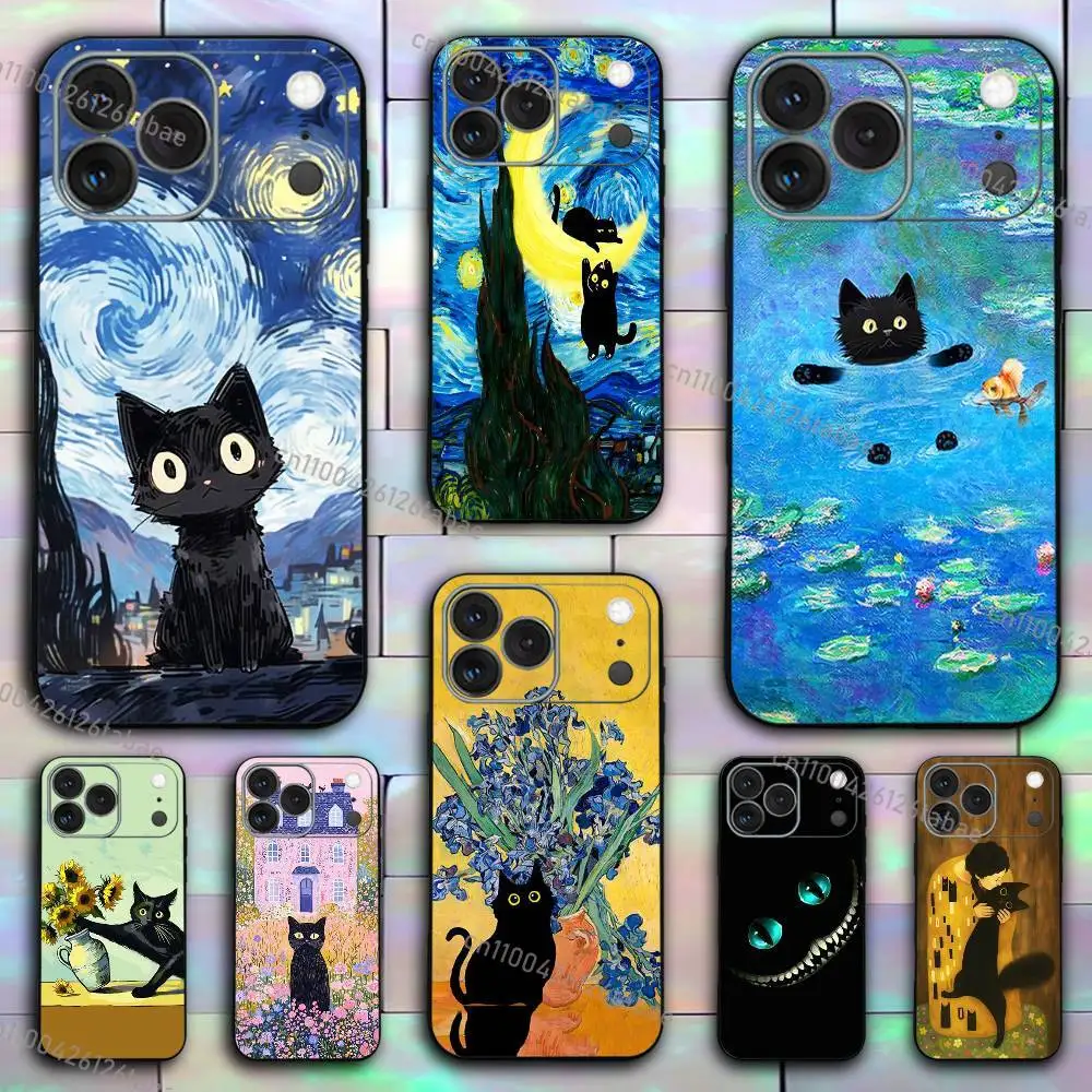 Funny cartoon Monet's Black Cat Phone Case For iPhone 17,16,15,14,13,12,11,X,XR,XS,Plus,Mini,Pro,Max Soft Shockproof Cover
Funny cartoon Monet's Black Cat Phone Case For iPhone 17,16,15,14,13,12,11,X,XR,XS,Plus,Mini,Pro,Max Soft Shockproof Cover