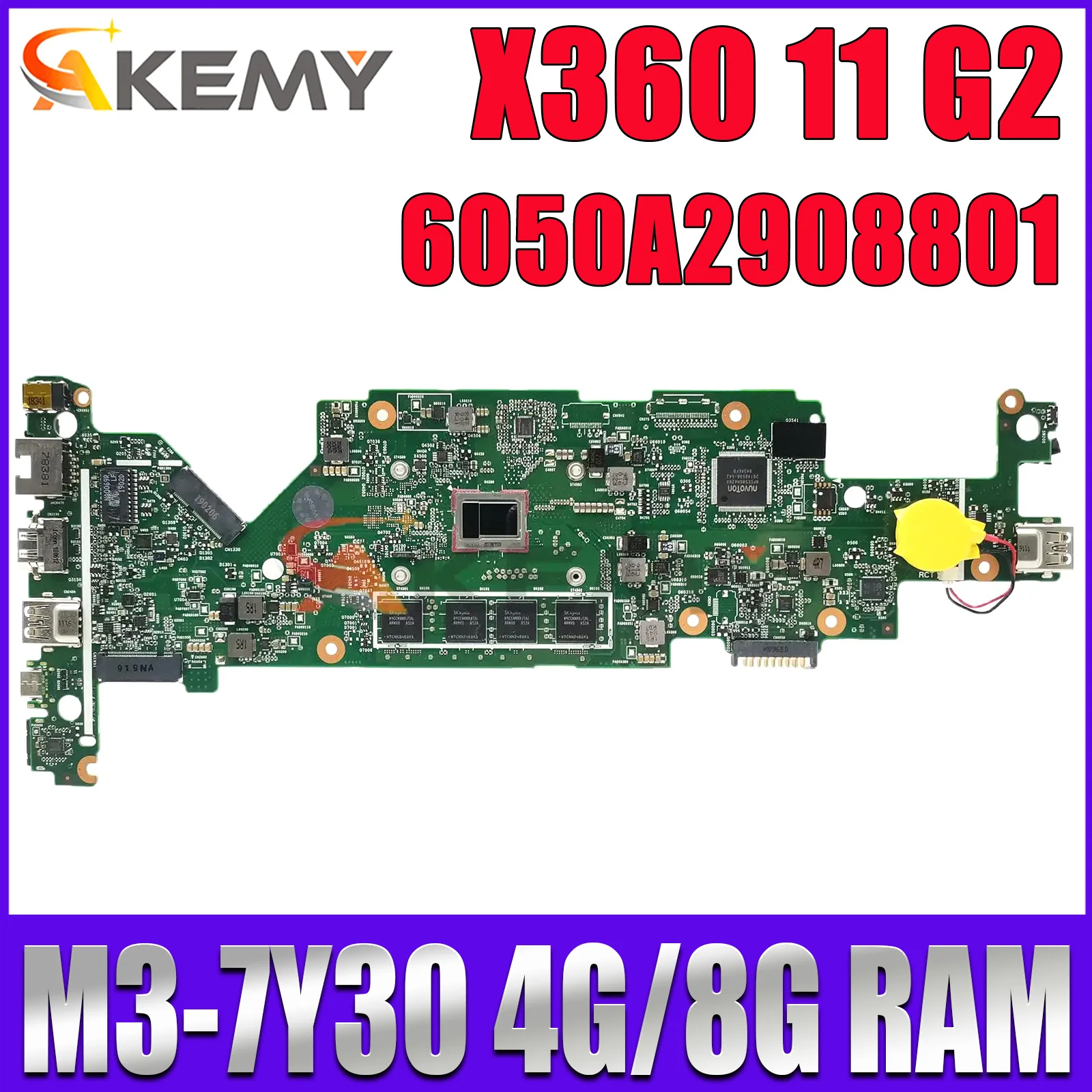 Материнская плата для ноутбука HP ProBook X360 11 G2 с Core M3-7Y3 0 CPU 4 ГБ/8 ГБ RAM 6050A2908801, материнская плата
Материнская плата для ноутбука HP ProBook X360 11 G2 с Core M3-7Y3 0 CPU 4 ГБ/8 ГБ RAM 6050A2908801, материнская плата