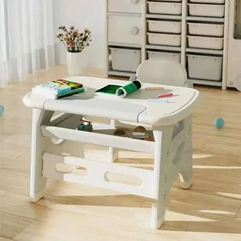 Children Furniture Study Table for Kids Plastic Home Kindergarten Game Learning Table Kid's Desk and Chair Set Toy Desk
Children Furniture Study Table for Kids Plastic Home Kindergarten Game Learning Table Kid's Desk and Chair Set Toy Desk