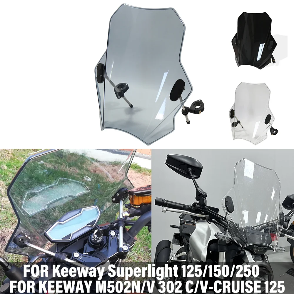 FOR KEEWAY M502N/V 302 C/V-CRUISE 125 Universal Motorcycle Windshield Wind Deflector Kit For Superlight 125/150/200 Street Bikes
FOR KEEWAY M502N/V 302 C/V-CRUISE 125 Universal Motorcycle Windshield Wind Deflector Kit For Superlight 125/150/200 Street Bikes
