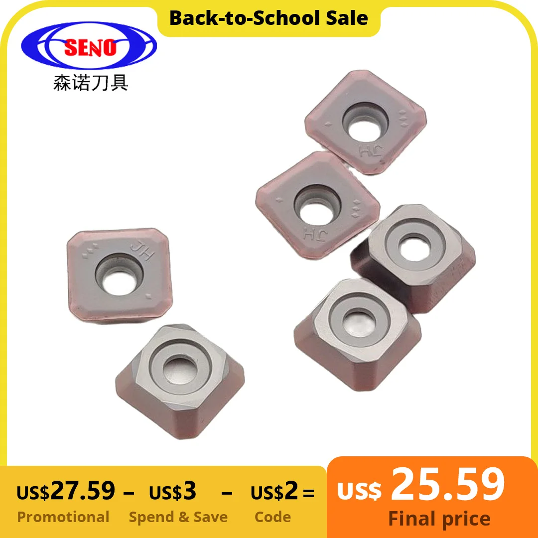 SENO 10PCS Milling Insert SEMT SEMT13T3AGSN High-Quality Carbide Inserts CNC Lathe Parts Tool Milling Inserts Carbide
SENO 10PCS Milling Insert SEMT SEMT13T3AGSN High-Quality Carbide Inserts CNC Lathe Parts Tool Milling Inserts Carbide