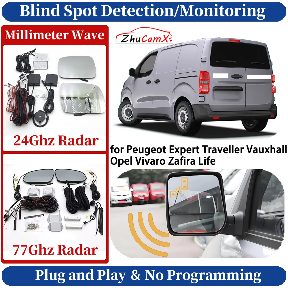 Blind Spot Monitoring/Detection System for Peugeot Expert Traveller Vauxhall Opel Vivaro Zafira Life Driving Lane Change Assist
Blind Spot Monitoring/Detection System for Peugeot Expert Traveller Vauxhall Opel Vivaro Zafira Life Driving Lane Change Assist