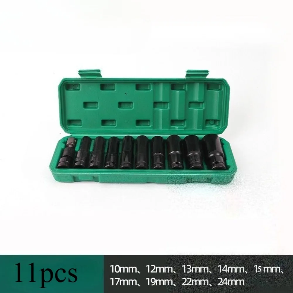 1/2Inch Drive 6-Point Impact Socket Set 10-Piece Metric Sizes 10-24mm Carbon Steel Impact Socket Set with Hard Storage Box
1/2Inch Drive 6-Point Impact Socket Set 10-Piece Metric Sizes 10-24mm Carbon Steel Impact Socket Set with Hard Storage Box