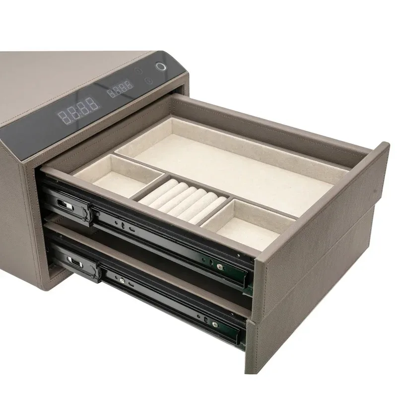 Double Layer Leather Jewelry Safe, Home Smart Fingerprint Safe, Office File Storage Safe
Double Layer Leather Jewelry Safe, Home Smart Fingerprint Safe, Office File Storage Safe