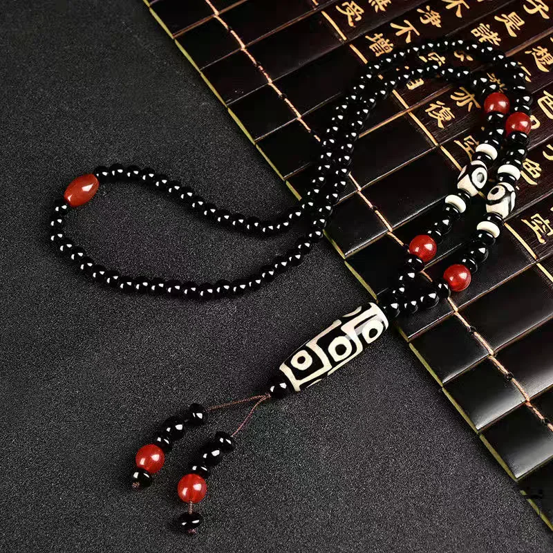 Lucky Mascot Home Ornament Amulet Hanging Tibetan Dzi Bead Nine Eyes Pendant 3 Eyes Beads Agate Chain Talisman
Lucky Mascot Home Ornament Amulet Hanging Tibetan Dzi Bead Nine Eyes Pendant 3 Eyes Beads Agate Chain Talisman